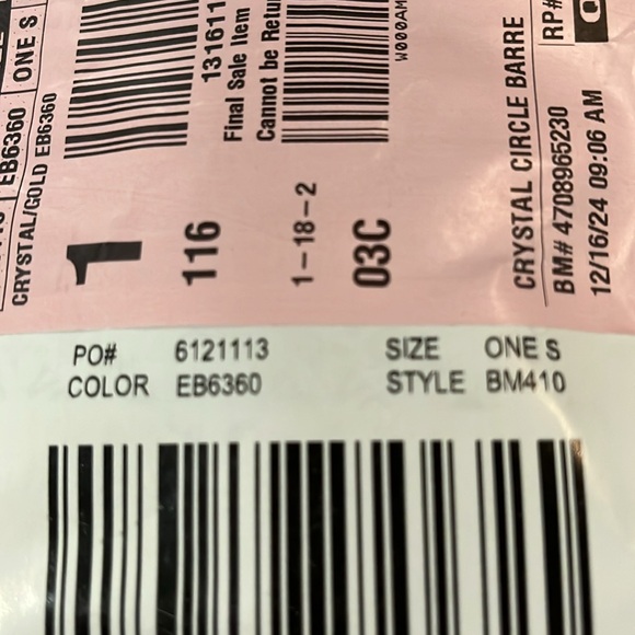 J. Crew Circle Circle Rhinestone Hair Barrette/NWT - Picture 8 of 8